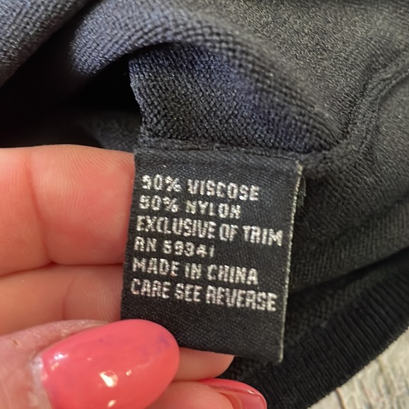 AD ORIGINALS BLACK RHINESTONE NECKLINE SLEEVELESS TOP SMALL - Picture 5 of 6